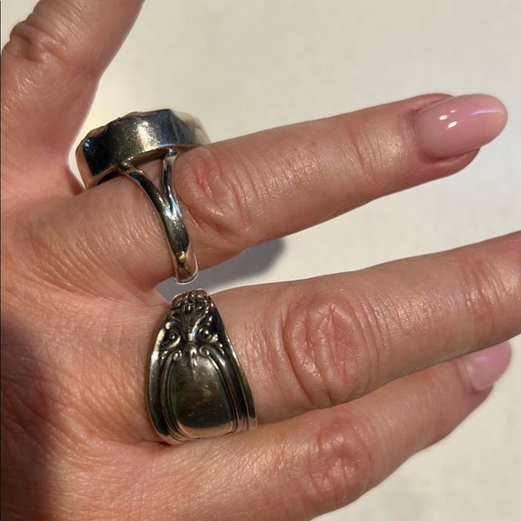 925 Sterling Silver Ring with Huge Ethiopian Opal Rough - Picture 12 of 16